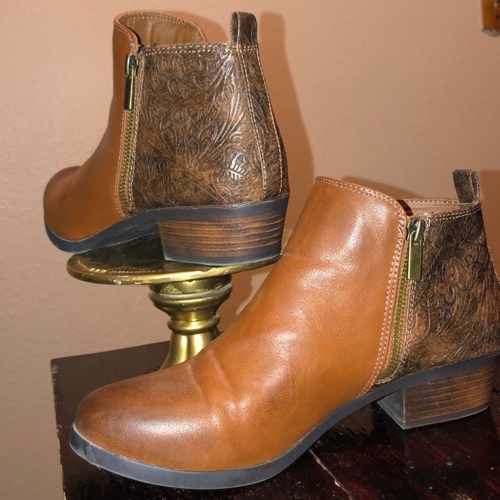 Cato brown ankle boots
